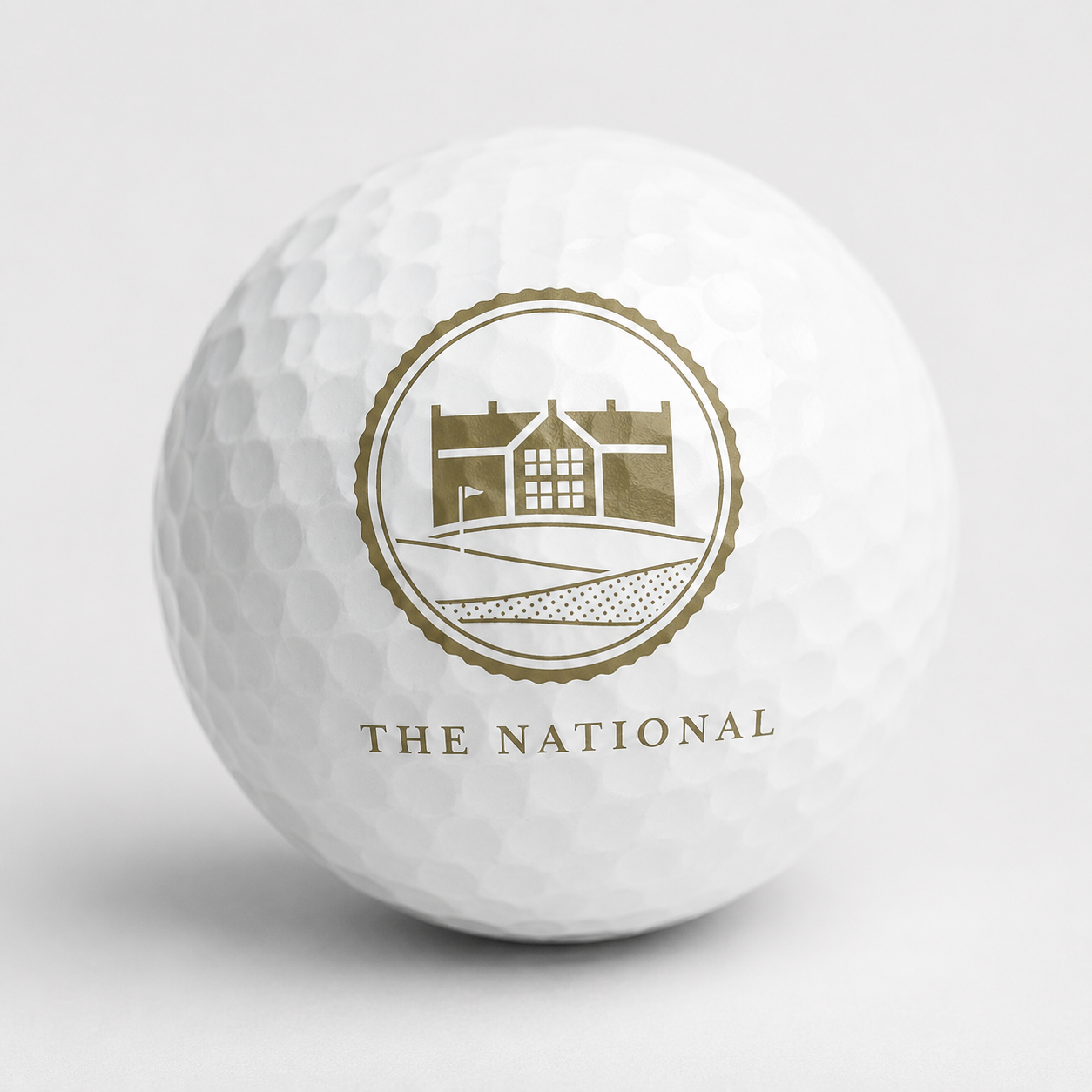 Personligt tryckt golfboll med The Nationals emblem